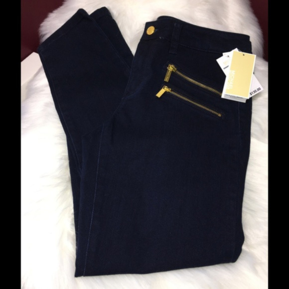 SOLD Michael Kors Jeans Skinny Dark Blue Sz 6 NWT - Picture 6 of 7